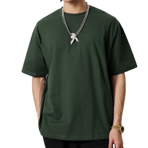 Meilleure vente T-Shirt de haute qualité T-shirt uni à logo personnalisé Vente en gros T-shirt ample de couleur unie Streetwear pour hommes - Product Image 2