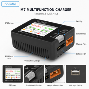 ToolkitRC M8P 600W 20A 7S 8S Smart Balance LiPo <b>Battery</b> Charger for FPV <b>Drone</b> RC Aircraft - Product Image 5