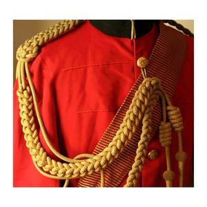 Aiguillettes d'épaule en fil d'argent écologique OEM Pakistan, embouts de gros pour uniformes de Zambie, épaulettes d'uniforme - Product Image 3