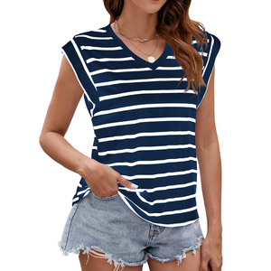 Camisetas con tinte de corbata para mujer, nuevo diseño, ropa de punto de algodón de bambú orgánico, ropa de calle personalizada ecológica, venta corta, nuevo - Product Image 5