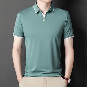 Polo pour hommes de haute qualité à bas prix T-shirt respirant de couleur vive 100% coton Polo Office Plus Size Men Polo Shirt - Product Image 6