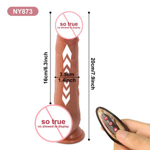 Sıvı silikon gerçekçi yapay penis vibratör kadın seks oyuncakları uzaktan kumanda ile titreşimli yapay penis stimülatörü seks oyuncak tedarikçisi - Product Image 6
