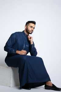 Thobe Tradicional Masculino de Alta Calidad con Capucha, Elegante y Cómodo, Transpirable, Estilo de Medio Oriente - Product Image 6