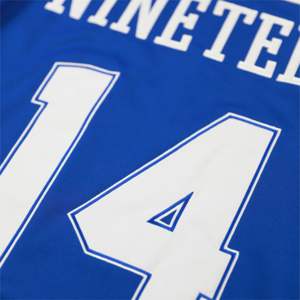 Maillot de football PBS bleu royal 100% polyester Phi Beta Sigma Jersey avec logo de l'équipe brodé sur le devant, le dos et les épaules - Product Image 4