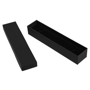 Joyero de cartón negro de alta calidad, uso multiusos para almacenamiento de gafas de reloj, revestimiento UV portátil, esponja en relieve forrada - Product Image 1