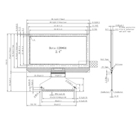 Módulo de Pantalla PMOLED Amarilla Original de 2.4 Pulgadas 128x64, Pantalla para Dispositivos Inteligentes Industriales con Interfaz SPI I2C Paralela, SSD1305Z AAA