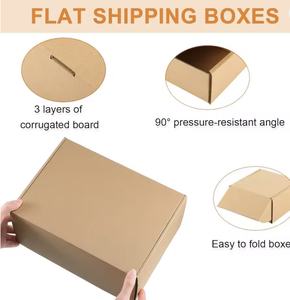 Boîtes d'expédition en carton petites et prêtes à être expédiées - 6x4x2 pouces, boîtes en carton ondulé brun pour emballage professionnel - Product Image 3