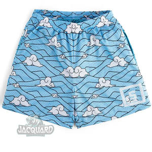 Pantalones cortos de verano básicos de talla grande para hombre, 100% de poliéster, baloncesto Vintage, malla lineal antiarrugas, estampados, informales, ecológicos - Product Image 5