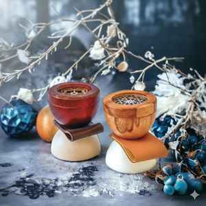 Los quemadores mostrados en las imágenes son quemadores de incienso de madera modernos, hechos a mano y de primera calidad, diseñados con una fusión perfecta de artesanía. - Product Image 3