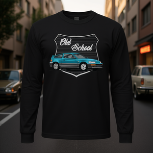 Camiseta de manga larga clásica japonesa para coches compactos Old School Tuner - Product Image 3