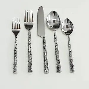 Luxurious Stainless Steel <b>Flatware</b> Set with Mirror Polished Finished Perfect for Home Weddings and Event Dining Accessories - Product Image 4