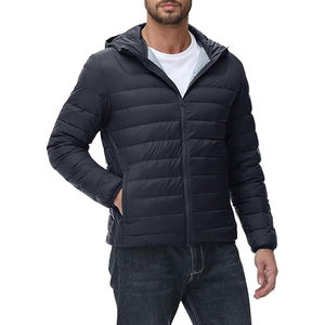 Chaquetas acolchadas Premium personalizables para hombre Abrigo de invierno con capucha Empaquetable y ligero Manténgase cálido con estilo - Product Image 3