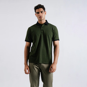 Logo personnalisé de luxe pour hommes Golf soie pour polo T-Shirts 100% coton respirant séchage rapide Performance décontracté haute qualité plaine - Product Image 1