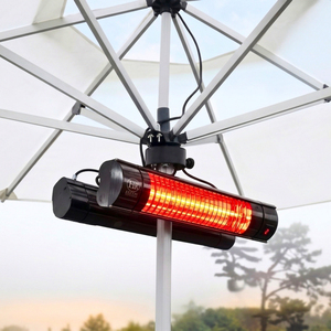 ELCON RCH 2000 4 Calentador Eléctrico Infrarrojo para Exteriores con Control Remoto, 2000W, Impermeable IP67, Aluminio Negro, Altamente Versátil - Product Image 3