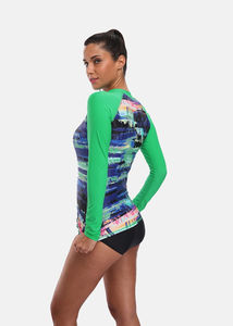 Custom Printed <b>Women</b> <b>Rash</b> <b>Guard</b> OEM Sublimation Gym Fitness Compression Sportswear Spandex Polyester <b>Women</b> <b>Rash</b> <b>Guard</b> - Product Image 6