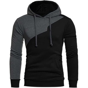 100% coton impression personnalisée broderie Jogging survêtement survêtement hommes survêtement contraste couleur survêtements pantalons de survêtement à capuche ensemble - Product Image 2