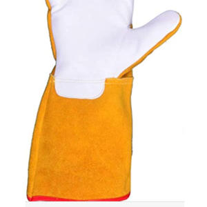 Nuevo 2025, al por mayor precio de fábrica, guante de barbacoa resistente al fuego y al calor, guantes de soldadura de cuero - Product Image 6