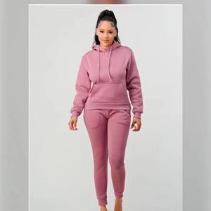 Sudadera con capucha y pantalones para mujer Ropa de mujer Casual 100% Algodón Conjunto de 2 piezas Mujer Invierno - Product Image 2
