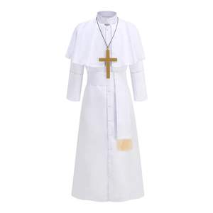 Traje de casulla litúrgica con estola a juego, vestido totalmente bordado para celebraciones de Misa - Product Image 6