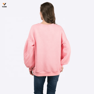 2025 primavera Otoño Invierno Color bloque raglán manga larga pulóver Sudadera Mujer colorido lujo 3D diseño elegante Top - Product Image 6