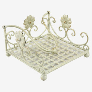 Panier à serviettes de cuisine or rose en fil de fer - Product Image 3