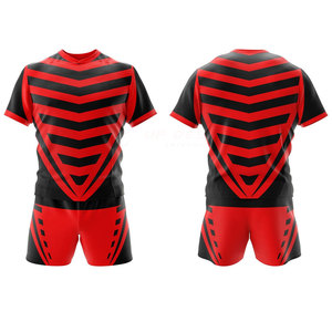 Nouvelle tenue de sport unisexe à sublimation, uniforme de rugby, logo personnalisé, séchage rapide, respirant, 100% polyester, haute qualité - Product Image 1