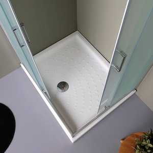 Cabine de douche rectangulaire Genoa 120x70 avec portes satinées de 6 mm - Product Image 4