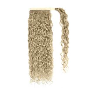 Extensions de cheveux bouclés brésiliens à clipser, blond platine # Tissage de cheveux Yaki Body Wave 60A - Product Image 3