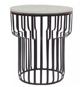 Tables métalliques personnalisées en fil métallique Tables à café, d'appoint et de salle à manger modernes, industrielles et à revêtement par poudre Vente à chaud disponible OEM/ODM - Product Image 4