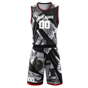Impression par sublimation Uniformes de basket-ball dernier style Nouveau design Maillot de basket-ball Uniforme de basket-ball sans manches - Product Image 2