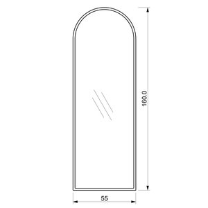 FIYA, marco de Metal de aluminio dorado de lujo, vidrio ovalado y cuadrado, decoración del hogar, espejo de pie para uso en el baño del Hotel - Product Image 4