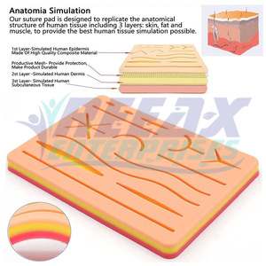 REEAX ENTERPRISES Kit de suture chirurgicale complet personnalisé extra durable avec coussinet de suture pour la pratique - Product Image 5