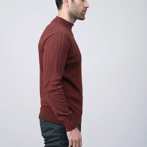 Pull en laine pour homme Pull respirant de couleur unie avec col montant et manches longues décontractées Pull d'hiver de marque Offre Spéciale - Product Image 6