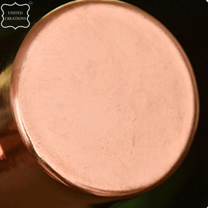 Gobelet en cuivre uni de grande taille Tasses en cuivre massif de bonne qualité Gobelet en cuivre poli miroir lisse - Product Image 6