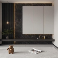Mueble de Entrada Moderno de Madera Personalizable, Mueble para Zapatos y Almacenamiento para Sala de Estar