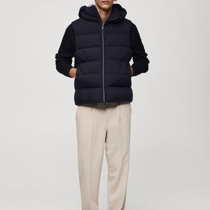 Chaleco acolchado para hombre, chaqueta sin mangas de invierno con logotipo personalizado, chaleco Cálido impermeable para el cuerpo, chaleco aislado para exteriores - Product Image 5