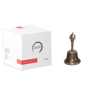 กระดิ่งโลหะทองเหลืองเต็มรูปแบบหรูหราหรูหราขายดีแม่เหล็กติดตู้เย็น - Product Image 3