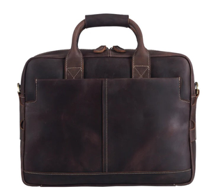 Maletín clásico de cuero genuino para mujer, duradero y hecho a mano en la India - Product Image 3