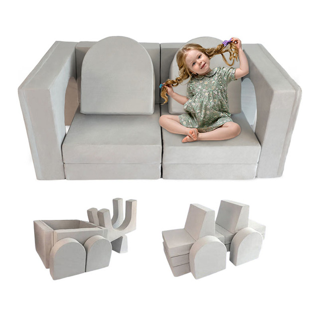8 Piece Compressed Kids' Kids Play Modular Couches Sofas for Kids Toddler