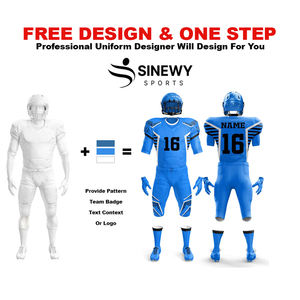 Camiseta de fútbol americano de manga corta personalizable, uniforme juvenil transpirable para diseño de ropa de fútbol de verano - Product Image 2