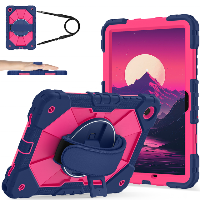 Wholesale Rugged Shockproof Tablet Case with 360 Rotating Hand Strap Kickstand for Samsung Galaxy Tab A11 Plus A9 Plus 11 Inch