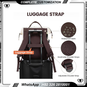 กระเป๋าเป้สะพายหลังสำหรับผู้หญิงกระเป๋าเป้สะพายหลังสำหรับผู้ชายกีฬาลำลองธุรกิจป้องกันการโจรกรรมกำหนดเองโลโก้หนังรีไซเคิล - Product Image 3