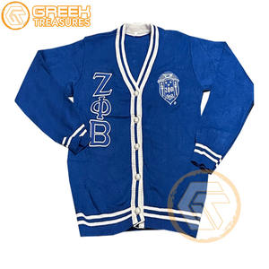 Cárdigan bordado de acrílico Zeta Phi Beta personalizado Sorority de alta calidad, suéteres transpirables griegos más finos para mujer, cárdigans - Product Image 6