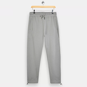 Ensemble de survêtement streetwear uni d'hiver sans cordon, coupe droite, 100 % coton polaire technique pour homme, vente en gros OEM&ODM - Product Image 5