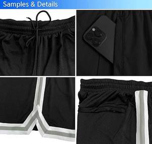 Pantalones cortos de boxeo para hombre de alta calidad, cintura elástica transpirable, logotipo de colores personalizable, ropa deportiva informal para culturismo, Fitness - Product Image 6