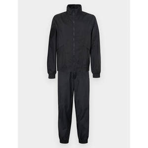 Ensemble de survêtement de jogging noir à fermeture éclair, coupe-vent, 2 pièces, veste et pantalon de survêtement unisexe, fermeture éclair, nylon, survêtement pour homme - Product Image 1