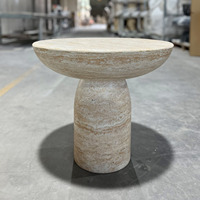 Table d'appoint en béton de différentes tailles personnalisée en usine mobilier léger en béton avec impression de logo gratuite