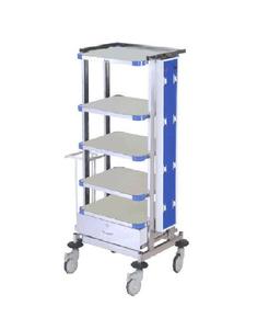 Chariot de laparoscopie en acier haute capacité avec design industriel, chariot d'hôpital pour instruments et moniteur - Product Image 1