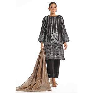 Conjunto de Traje Jacquard Negro de 3 Piezas Sin Costuras para Mujer - Product Image 5