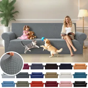 Jacquard Stretch Modern Polyester Couch bezug Universal Sofa bezüge Hund Katze Haustiere Freundliche wasch bare Sofa Schon bezüge - Product Image 1